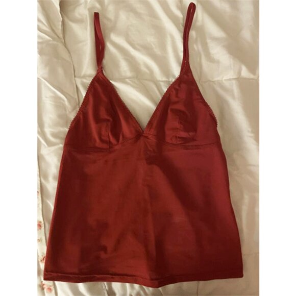 URBAN OUTFITTERS Je’ Taime Mesh Crop Cami in Red Small - Picture 2 of 2